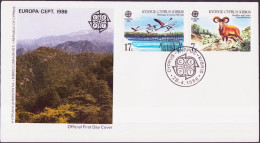 Europa CEPT 1986 Chypre - Cyprus - Zypern FDC Y&T N°651 à 652 - Michel N°655 à 656 - 1986