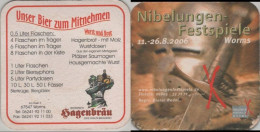 5005204 Bierdeckel Quadratisch - Hagenbräu - Beer Mats