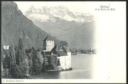 CHILLON Le Château Et La Dent Du Midi  *  Ca 1900 - Autres & Non Classés