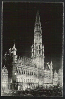 BRUSSEL Verlicht Stadhuis - Hotel De Ville Illuminé * Ca 1960 - Monumenten, Gebouwen