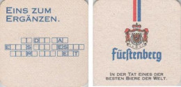 5002679 Bierdeckel Quadratisch - Fürstenberg - Eins Zum Ergänzen - Bierdeckel
