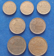 COIN FRANCIA 10 F(51-52-58) 20 F (53-53B) 50 F (51B-52) - 50 Francs