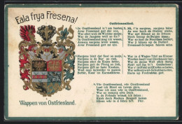 AK Wappen Von Ostfriesland  - Genealogie