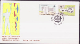 Chypre - Zypern - Cyprus FDC 1987 Y&T N°677 à 678 - Michel N°681 à 682 - EUROPA - Storia Postale