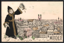 Präge-Lithographie Münchner Kindl Steht Am Stadtrand Münchens  - Otros & Sin Clasificación