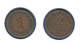 Allemagne  1 Pfennig  1908 E, Type 2, KM#10, Deutsches Reich, - 1 Pfennig