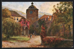 Künstler-AK Heinrich Hoffmann: Schloss Heidelberg, Der Wartturm, Ludwigsbau Und Ruprechtsbau  - Other & Unclassified