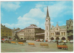 Trutnov: TRABANT 601, UNIVERSAL, SKODA 100, 1100 MBX, MOSKVITCH 412 - Namesti Kl Gottwalda - (CSSR) - Passenger Cars