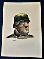 MILITARIA - Pochette Complète : 12 Caricatures De Soldats Allemands - " Débauche D'Ebauches Des Boches "  - Rare !!! - Humour
