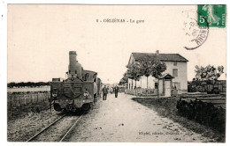 Orliénas La Gare , Train , Locomotive à Vapeur - Autres & Non Classés