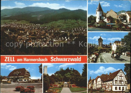 71725819 Zell Harmersbach Total Mit Hirschtuermle Storchenturm Hauptstr Kurpark  - Autres & Non Classés