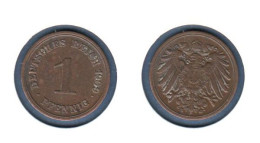 Allemagne  1 Pfennig  1909 G, Type 2, KM#10, Deutsches Reich, - 1 Pfennig