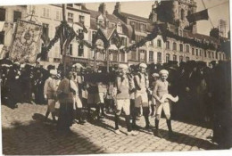 Boulogne Sur Mer. La Procession De Boulogne En 1922 Carte Photo De  E  Dejonghe  à Boulogne Sur Mer - Boulogne Sur Mer