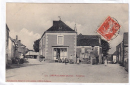 Neuvillalais Carrefour Pavy Legeard Edit Cartes Postales Sillé Guillaume Café Cachet 1911 - Other & Unclassified