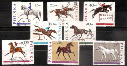 POLAND 1967●Horses●Mi 1740-47 CTO - Used Stamps