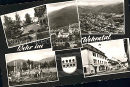 71725660 Wehr_Baden Panorama Kirche Schwimmbad Strassenpartie - Autres & Non Classés