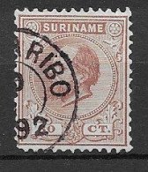 Suriname 1873-88, NVPH 11C, Kw 50 EUR (SN 3156) - Suriname ... - 1975