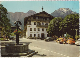 Mayrhofen : 2x VW 1200 KÄFER/COX, 1500 VARIANT, FORD TAUNUS TC1 GT COUPÉ, SIMCA 1501, OPEL REKORD P2 - Hotel Alte Post - Voitures De Tourisme