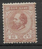 Suriname 1873-88, NVPH 11C MH, Kw 45 EUR (SN 3161) - Suriname ... - 1975