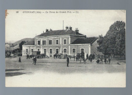 CPA Fautée - 01 - Oyonnax - La Gare (légendée "La Ferme Des Grands Près") - Animée - Non Circulée - Oyonnax