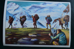 Expedition Kangchenjunga Mondes Inconnus Mountaineering Himalaya Escalade Alpinisme Chromos Nestlé - Nestlé