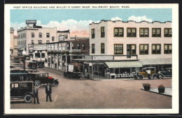 AK Salisbury Beach, MA, Post Office Building And Willey`s Candy Shop  - Otros & Sin Clasificación