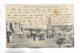 54 - BACCARAT - La Rue Des Ponts Après Le 26 Août 1914 Prise De L' Ouest - Baccarat