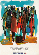 Raymond PAGÈS Illustrateur  AIR FRANCE  "FORUM PRIORITE CLIENTS PARIS 19 ET 20 JUIN 1989" - CPM - Other & Unclassified
