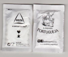 Sachet De Sucre, Sugar Portugal " Café DELTA - A PADARIA PORTUGUESA  "  Boulanger (scan Recto-verso) [S186]_Di292 - Zucker
