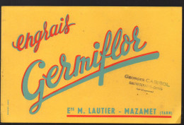 Mazamet (81)  Buvard GERMIFLOR  (et.LAUTIER) Avec Cachet Cabirol (Sauveterre  St Denis) (M6532A) - Andere & Zonder Classificatie