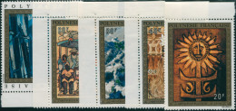 French Polynesia 1973 Sc#C100-C104,SG172-176 Paintings Set MLH - Autres & Non Classés