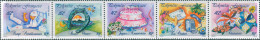 French Polynesia 1989 Sc#518,SG568-572 Greetings MS MLH - Sonstige & Ohne Zuordnung
