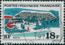 French Polynesia 1969 Sc#256,SG107 18f Maeva Hotel FU - Sonstige & Ohne Zuordnung