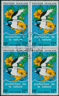 French Polynesia 1974 Sc#C105,SG186 12f Protection Of Nature Block FU - Other & Unclassified