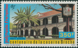 French Polynesia 1987 Sc#C224,SG506 350f Broche Army Barracks MNH - Sonstige & Ohne Zuordnung