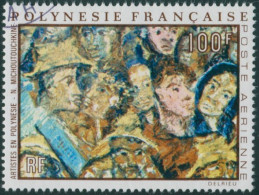 French Polynesia 1971 Sc#C82,SG151 100f Face In A Crowd Painting FU - Autres & Non Classés