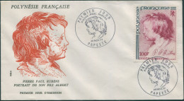 French Polynesia 1977 Sc#C153,SG261 100f Peter Paul Rubens FDC - Other & Unclassified