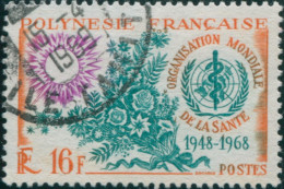 French Polynesia 1968 Sc#242,SG86 16f WHO FU - Autres & Non Classés