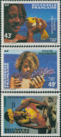 French Polynesia 1986 Sc#430-432,SG473-475 Polynesian Faces Set MLH - Andere & Zonder Classificatie