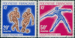 French Polynesia 1962 Sc#203-204,SG28-29 South Pacific Games Suva Set FU - Other & Unclassified