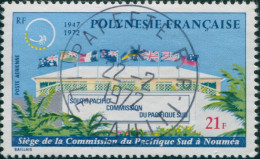 French Polynesia 1972 Sc#C85,SG155 21f Commission Headquarters Noumea FU - Autres & Non Classés