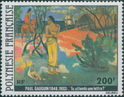 French Polynesia 1979 Sc#C169,SG301 200f Waiting For A Letter Painting MLH - Other & Unclassified