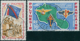 French Polynesia 1964 Sc#210-C31,SG36-37 War Effort Set FU - Andere & Zonder Classificatie