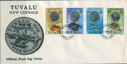 Tuvalu 1976 SG26-29 Coinage Set FDC - Tuvalu (fr. Elliceinseln)