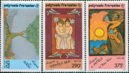 French Polynesia 1990 Sc#549-551,SG599-601 Polynesian Legends Set MNH/MLH - Andere & Zonder Classificatie