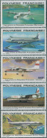 French Polynesia 1979 SG312-316 Aircraft Set MNH - Other & Unclassified