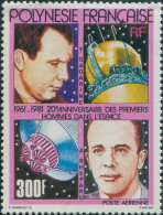 French Polynesia 1981 SG345 300f First Men In Space MNH - Other & Unclassified