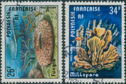 French Polynesia 1978 Sc#C162-C163,SG274-275 Coral Set FU - Andere & Zonder Classificatie