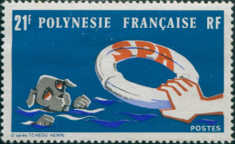 French Polynesia 1974 Sc#277,SG179 21f Animal Protection Society MNH - Andere & Zonder Classificatie