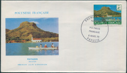 French Polynesia 1979 Sc#315,SG470a 3f Mootu Tapu Scene FDC - Other & Unclassified